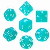 REBEL RPG kauliukų rinkinys - Moonstones - turkio spalvos