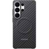 Anglies pluošto magnetinis dėklas Galaxy S26 Ultra, tamsiai pilkas