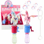 Muilo burbulai Vienaragis su judančiais sparnais, rankenėlė, 23 cm, įvairių spalvų