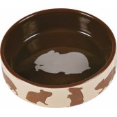 Trixie Hamster ceramic bowl with hamster motif - 80ml 8cm