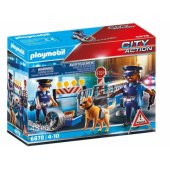 Police roadblock - 6878