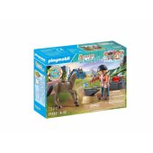 PLAYMOBIL 71357 Waterfall žirgai: kalvis Benas ir Achilas, konstrui