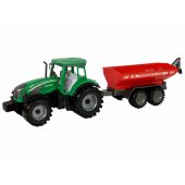 Green Tractor with Red Trailer Fractal Drive