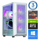 Ryzen 5 5500 16GB 250SSD M.2 NVME+2TB RTX3050 6GB WIN11 White