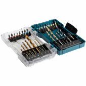 Makita grąžtų ir antgalių rinkinys E-07054, 29 dalių (sulankstoma dėžutė su skaidriu