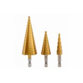 _7680070 Pakopinių grąžtų rinkinys, 3 vnt., 4–32 mm
