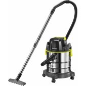 Ryobi R18WDV-0 18 V ONE+, drėgno/ sauso valymo siurblys (juodas/ nerūdijančio plieno)