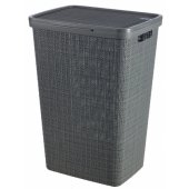 Curver laundry basket JUTE 58L Dark grey