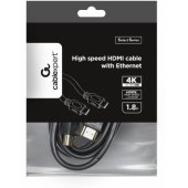 Spartusis HDMI kabelis su Ethernet 1.8m juodas