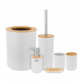 Bathroom Accessory Set 6pcs White