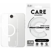 Urban Combat dėklas, skaidrus su baltu MagSafe, skirtas iPhone 17e