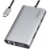 UA0382 USB-C 8 viename sidabrinis