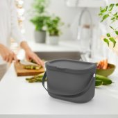 „ROTHO Albula Anthracite“ – atliekų rūšiavimo konteneris – 3.2l