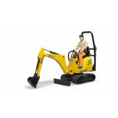 JCB mikroekskavatorius 8010 CTS ir žmogus (62002)