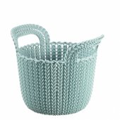 Basket Knit Blue 3L 23x19x19cm