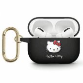 Silicone 3D Kitty Head Airpods Pro 2 cover black