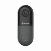 Smart WiFi Video DoorBell 1080P, PIR, Wired Black