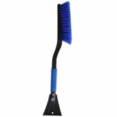 Snow scraper with brush 58.5x10cm black/ blue
