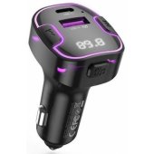 BCC12 Bluetooth MP3 Car Charger 3,1A Black