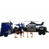 FREE WHEEL POLICE TRUCK SET WITH LIGHT
