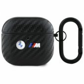 Carbon Double Metal Logo AirPods 4 cover black