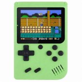 Elektroninė žaidimų konsolė Retro 108 in 1 su LCD ekranu, žalia