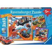 Hot Wheels dėlionė 3x49