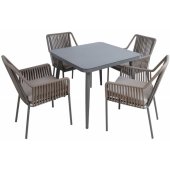 Andros Set Table and 4 Chairs