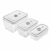 Set of 3 Glass Containers Fresh & Save