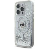 "Liquid Glitter Karl Head Magsafe iPhone 16 Pro" Clear