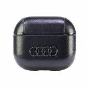 Leather Big Logo AirPods 3 cover black