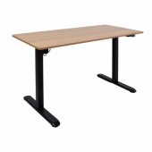 Desk ERGO LIGHT with 1 motor 120x60cm, black/ oak