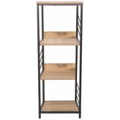 DIMITRA 40x40xH124cm Rustic/ Black