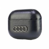 Leather Big Logo AirPods 3 cover black