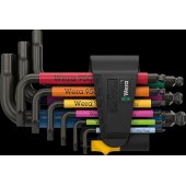 Wera 950/ 9 Hex-Plus Multicolor Imperial 3 kampinių atsuktuvų rinkinys (blac