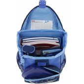 Herlitz mokyklinė kuprinė UltraLight (mėlyna, 16 dalių mokyklinis penalas