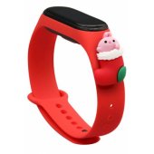 Xiaomi Mi Band 5/ 6 raudonas Kalėdų Senelis 1