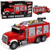 Fire Truck Fire Department Extendable Ladder Water Hose Lights Sounds