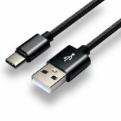 Kabelis USB-A - USB-C 1 m 3A juodas CBB-1CB