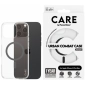 Urban Combat dėklas, skaidrus, su juodu MagSafe, iPhone 16 Pro Max