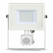 V-TAC LED prožektorius 30W 2400lm 6400K su SAMSUNG diodu ir jutikliu