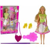 Doll Long Hair Painting Dress