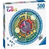 Ravensburger Puzzle 500 Paleta kolorów: cukierki