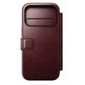 Modern Leather Folio iPhone 17 Pro Burgundy Horween