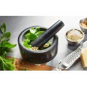GEFU 35300 grūstuvė ir grūstuvėlis, juoda, nerūdijantysis plienas, granitas, nerūdijantysis plienas