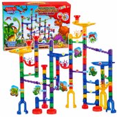 Construction Set Ball Track Tunnels Colorful Dinosaurs 192 pcs.