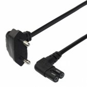 Power cable CEE 7/ 16 - C7 angled 3m black