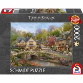 Schmidt Spiele Thomas Kinkade Studios: Summer in Cobblestone Village,