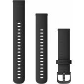 18 mm juoda / gunmetal spalvos silikoninė apyrankė