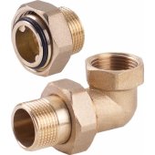 Perfexim Dwuzłączka mosiężna kolanowa z oringiem 1/ 2®® (07-148-0150-00